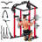 Power Squat Rack Cage, 2000lbs Weight Cable Machine With Lat Pulldown For Home Gym
