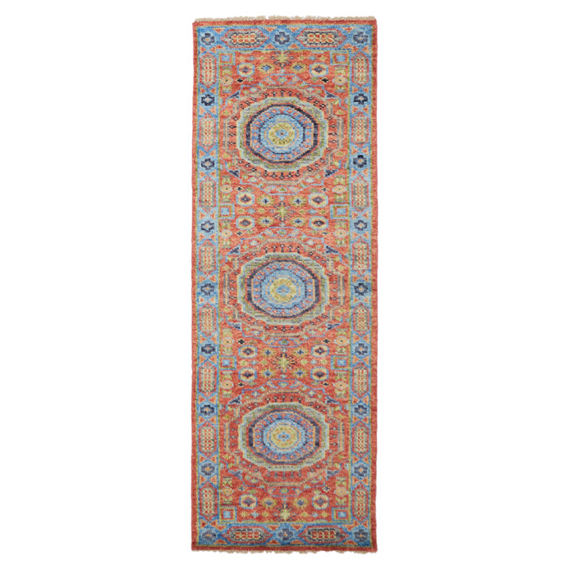 Tapis rouge Mamluk 2 pi 8 po x 7 pi 11 po