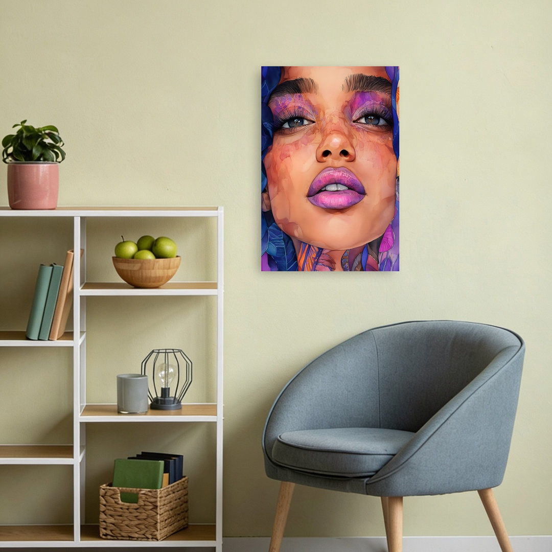 Vibrant Watercolor Beauty Abstract Contemporary Wall Art Print