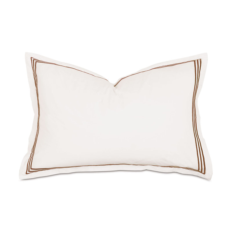 Tessa Cotton Sham Set, Ivory/Brown, Queen, Multi-stripe