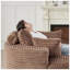 Fauteuil-lit en velours côtelé l 13 po x P 58 po x WF140