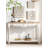 47.24" White Rectangular Solid + Manufactured Wood Console Table