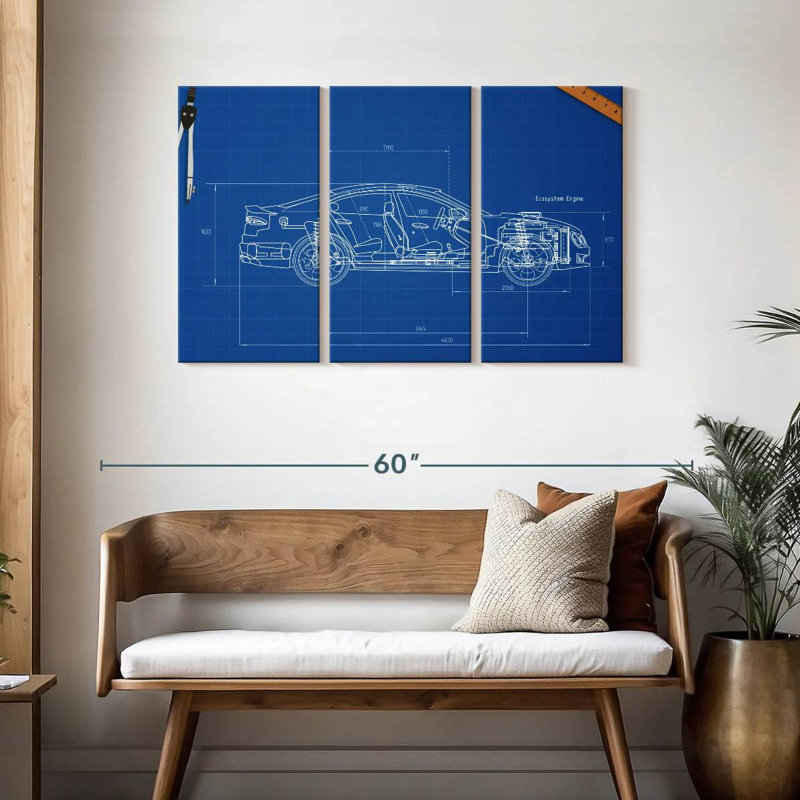 Plan de voiture, H 28 po x l 45 po