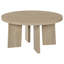 Ensemble de deux tables basses et d'appoint rondes Strouse en chêne naturel-1107408116-1107465568