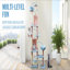 Arbre à chat 71 pouces avec grand coussin de fleurs amovible et hamac bleu-1315574601-1315574646