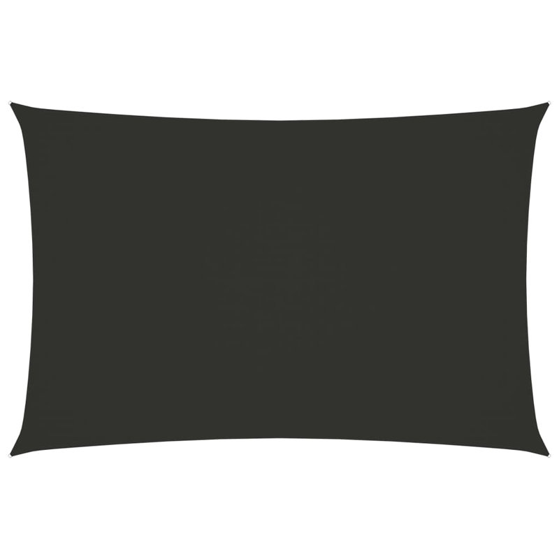 Protivin Rectangular Shade Sail, Anthracite, 4m x 6m