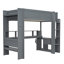 Lit mezzanine en bois avec bureau Wood-689945230
