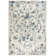 Tapis géométrique blanc / bleu / beige