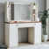 Dressing Table With Mirror And Drawers With Adjustable Brightness