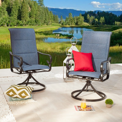 Rusi Swivel Patio Dining Chair (2-Pack)