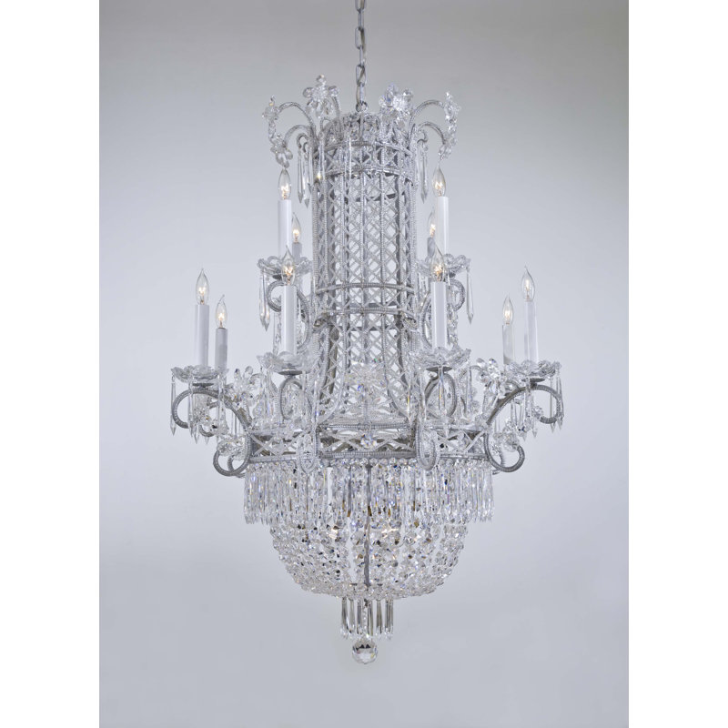 Lustree empire de style bougie 12 lumières