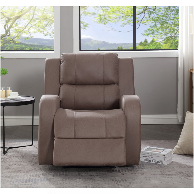 Fauteuil inclinable manuel moderne en similicuir