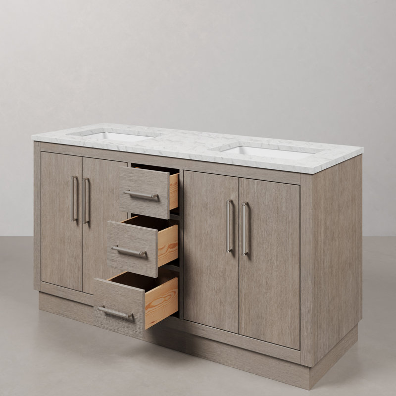 Hugo 60'' W Vanity, Chrome