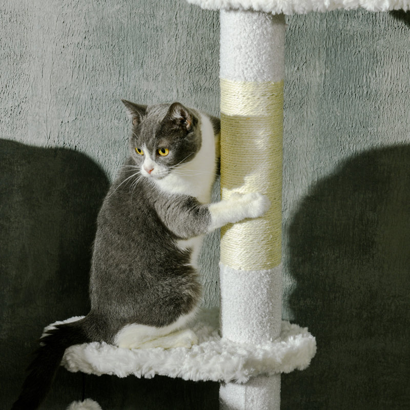 Arbre à chat avec poteaux à griffes Pawhut