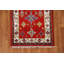 Tapis de couloir oriental géométrique Kazak noué à la main 2 x 5