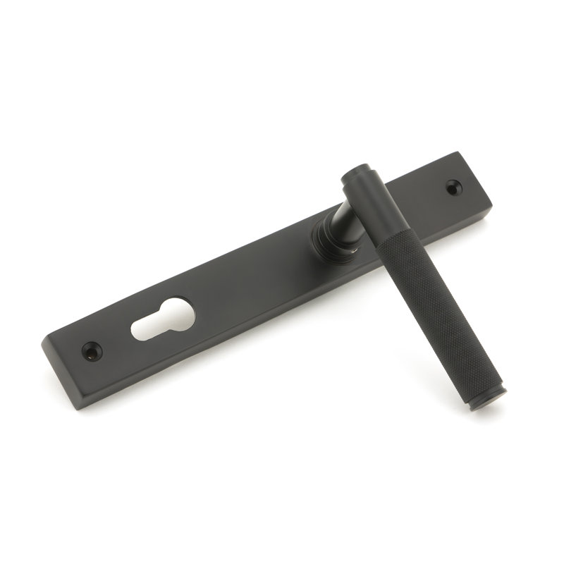 Brompton Lock Door Handle, Aged Bronze
