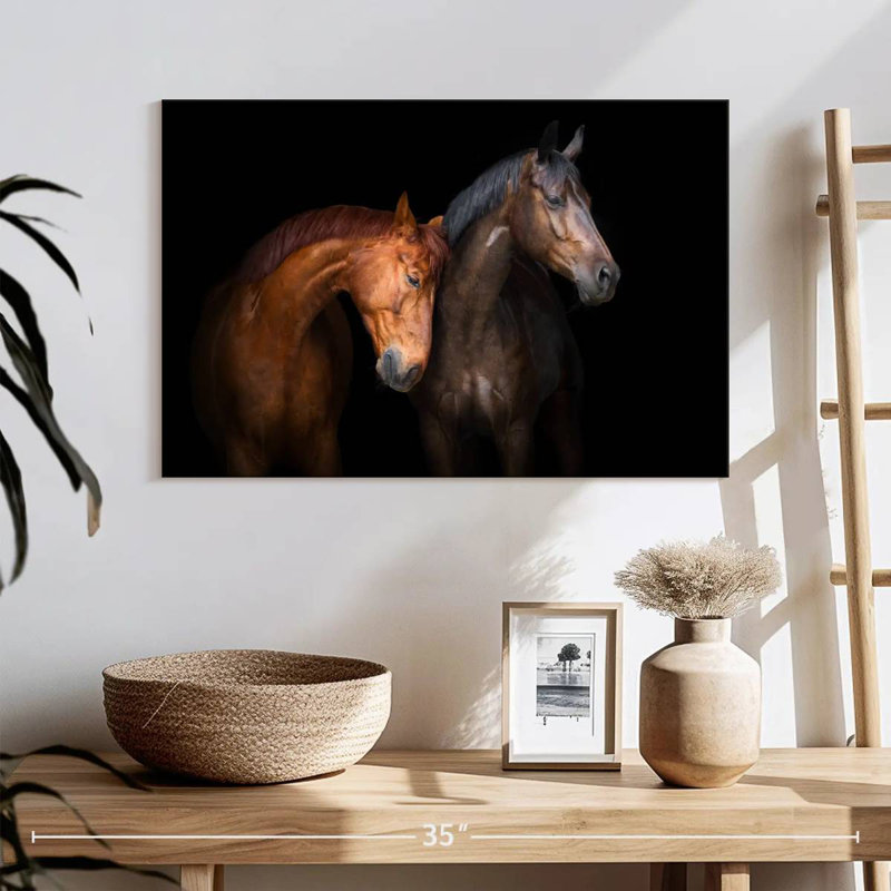 Brampt Horse Duo, 26" H x 39" W