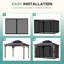 Moustiquaire pour pavillon de jardin Aoodor-95272003-95272002