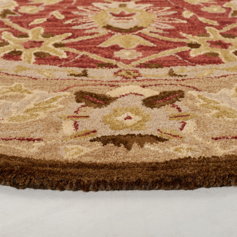 Holborne Hand Tufted Wool Oriental Rug, Round 6'