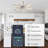Alfrid 31'' Modern Flower-Shaped Flush Mount Ceiling Fan with Light and Remote, Low Profile White Ceiling Fan Light Fixture for Bedroom Living Room