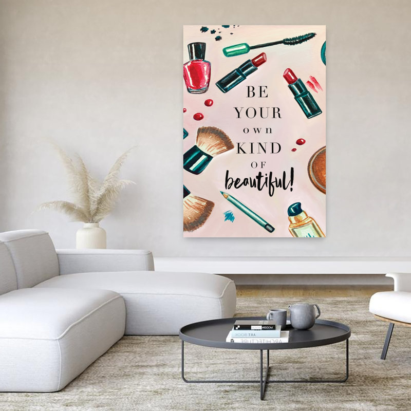 Own Kind of Beautiful 1 Piece Wrapped Canvas Wall Art, 152.4cm H x 101.6cm W