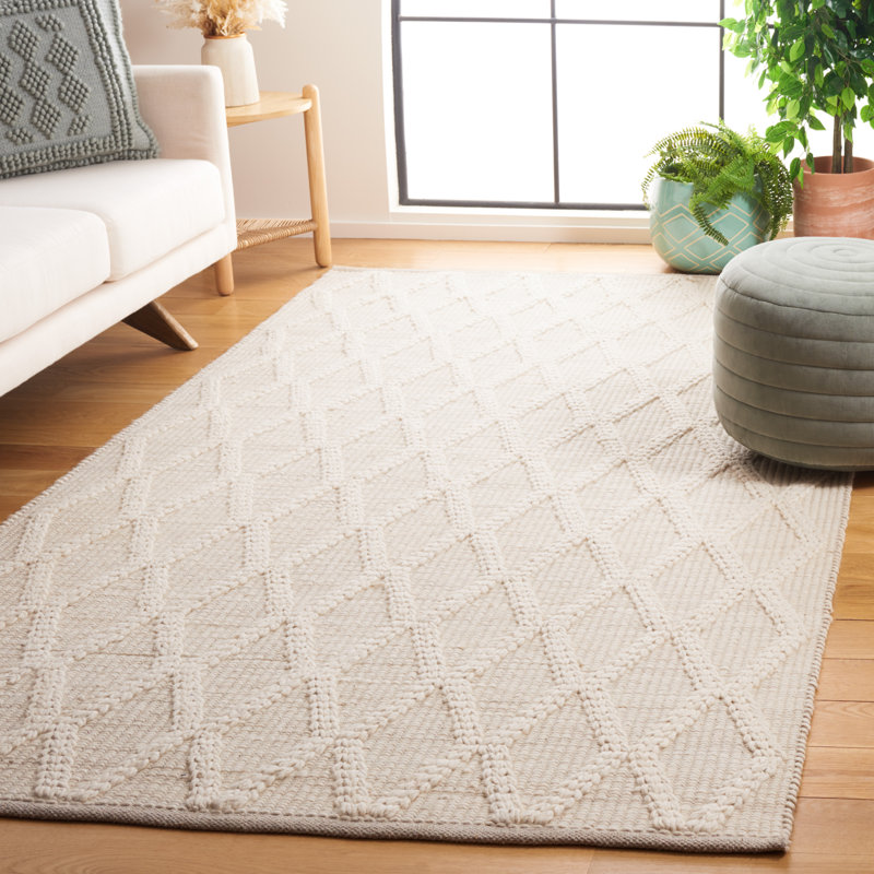 Fromm Hand Woven Wool Pile Geometric Rug, Rectangle 5' x 8'