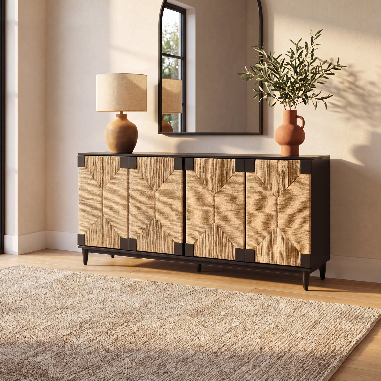Aleja Mahogany Sideboard, Natural