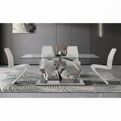 Chaise de salle à manger en similicuir