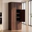 Garde-manger avec 6 portes et tablettes coulissantes