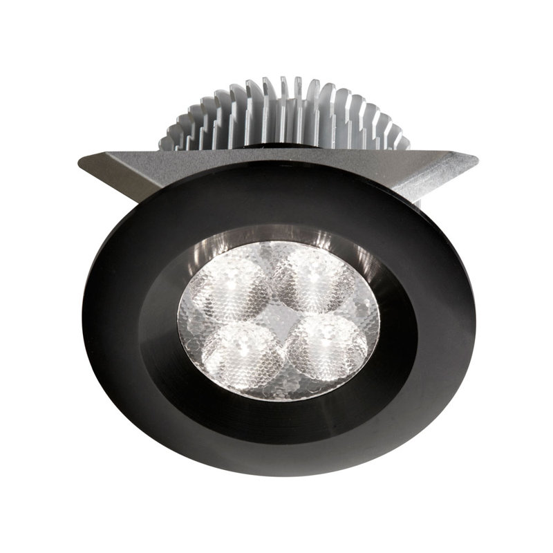 Luminaire à DEL pour dessous de meuble 4 lumières DEL, Noir, noir, noir, noir