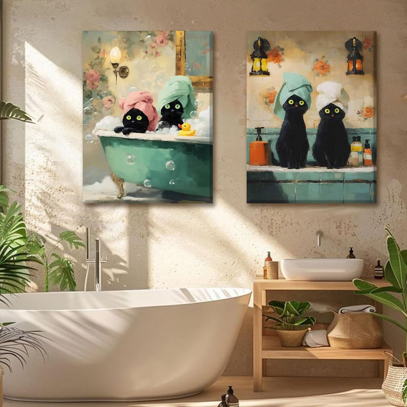 2 Piece Wrapped Canvas Wall Art, 40cm H x 60cm W
