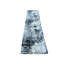 Tapis de couloir gris noué à la main de conception unique 2 pi 7 po x 10 pi 2 po Amedee