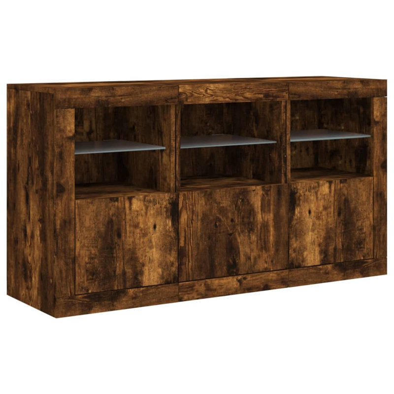 Azarriah 123cm Sideboard, Smoked Oak