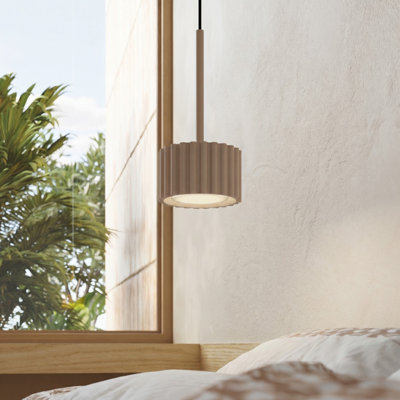 Aura 1 - Light Brushed Nickel Pendant