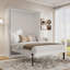 Grand lit rotatif, blanc, avec rangement caché, lit mural multifonctionnel pour petits espaces, rotation à 360 °, pièces blanches en bois et en métal, peu encombrant, look moderne, cadre