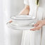 24-Piece Porcelain China Dinnerware Set, Service For 6-1003295760