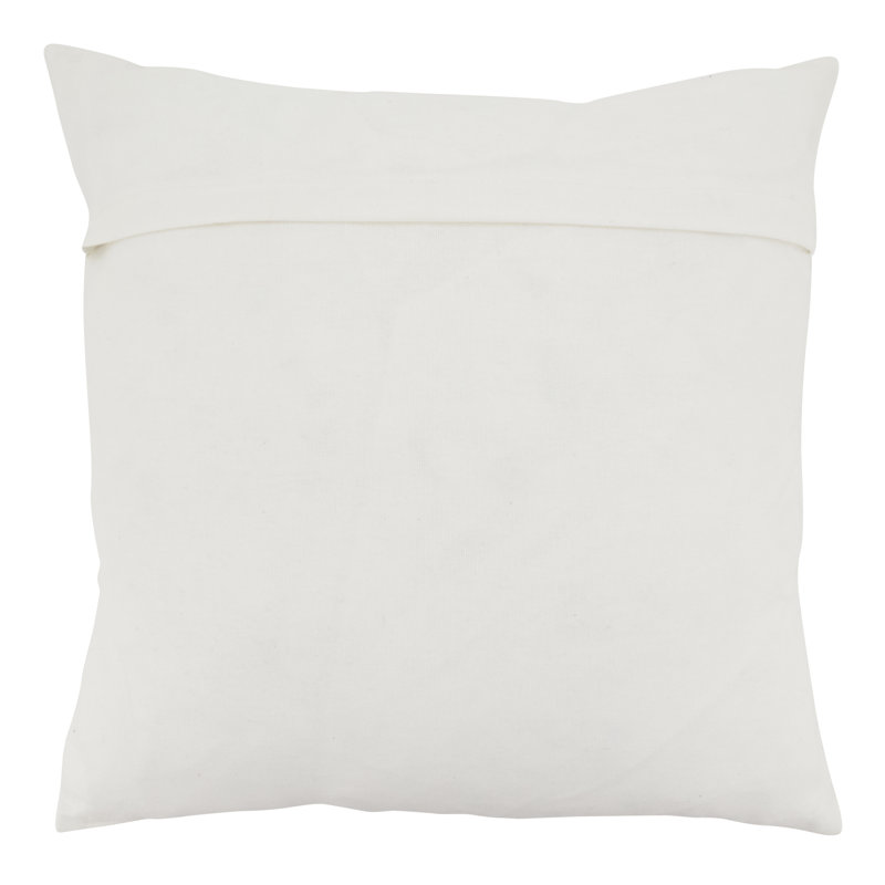 Coussin décoratif en duvet d'arbre de Noël perlé, Ivoire Argent
