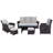 Teak 5 - Person Patio Conversation Sets with Cushions