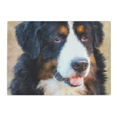 Bermese Mountain Dog Painting Chopping Board