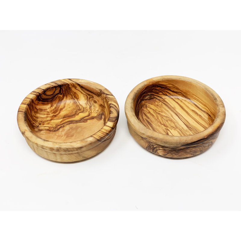 August Grove Cullan Wood Condiment Server, 3.5cm H x 12cm W x 12cm L