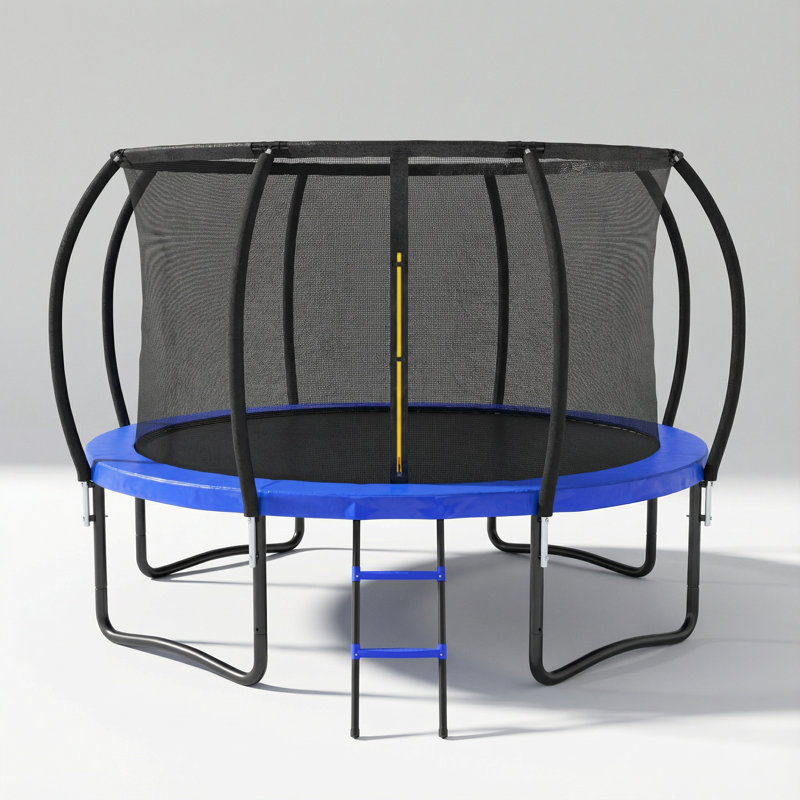 GOODSILO Backyard Trampoline, Black/Blue