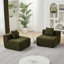 Canapé d'angle modulaire en chenille avec siège à motif touches de piano-1956268257