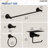 4-Piece Bathroom Hardware Set with Towel Bar, Towel Ring, Robe Hook and Toilet Paper Holder-121504925