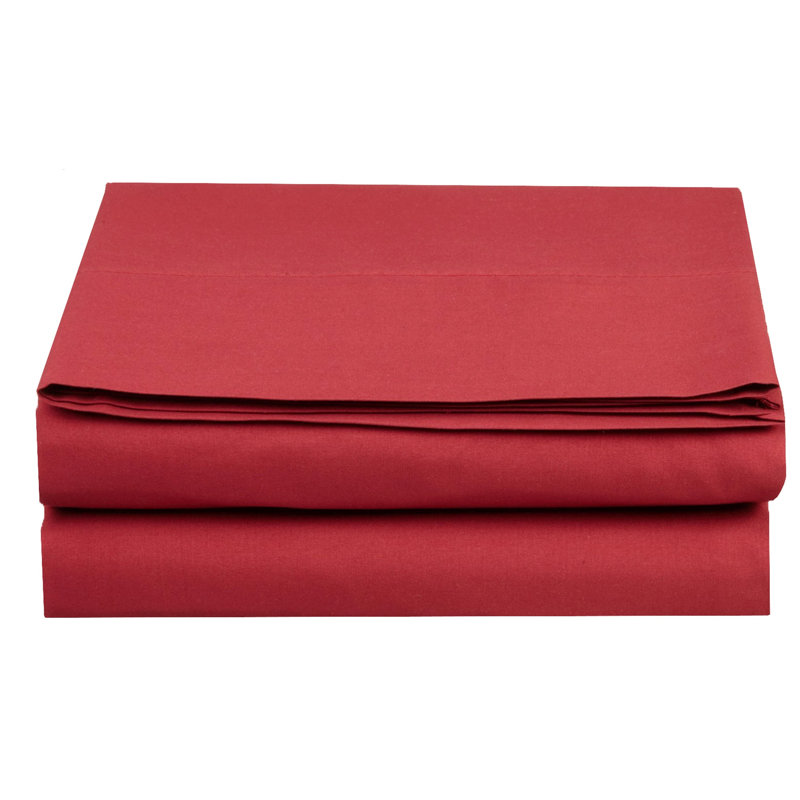 Drap-housse en microfibre 1500 fils, Bourgogne, Très grand californien