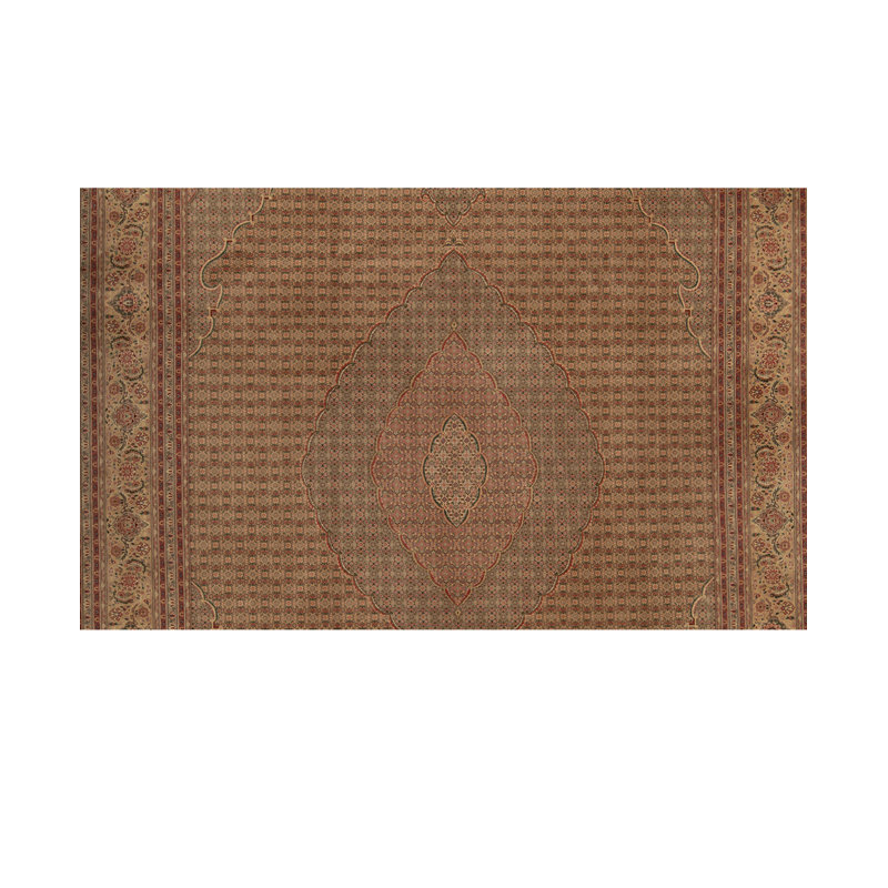 Hand-Knotted High-Quality Gold Area Rug