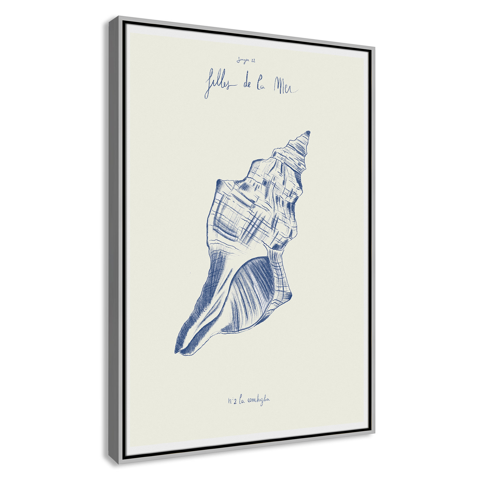 Filles de la mer II Print by Mora, 37.5" H x 25.5" W, Silver Floater