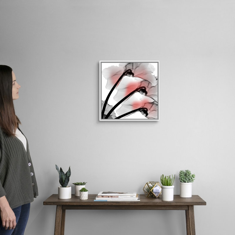 « Coral Luster cyclamen » par Albert Koetsier, reproduction d’art sur toile, H 18 po x l 18 po x P 1,75 po