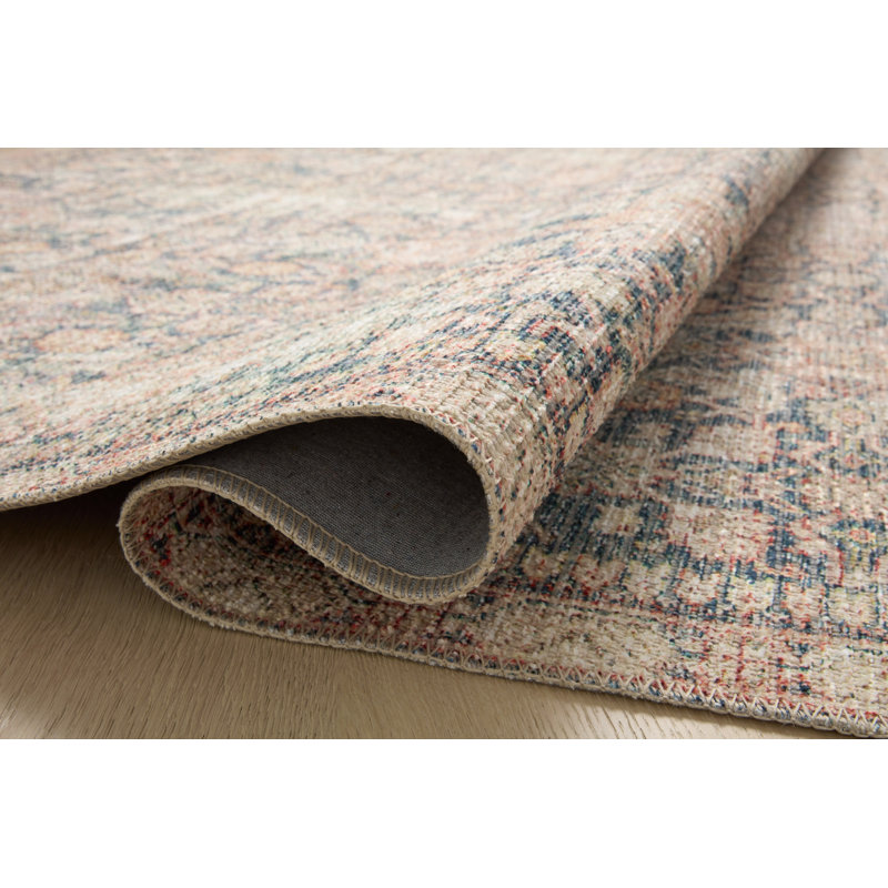 Angela Rose x Loloi Aubrey Navy / Multi Area Rug, Runner 2'6" x 7'6"