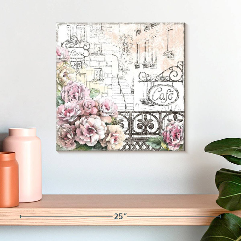 Nicci Paris Roses II, H 16 po x l 16 po