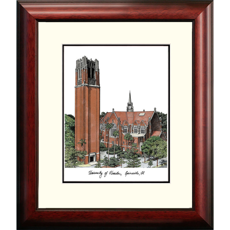 Cadre photo en lithographie alumnus ncaa floride gators